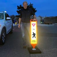 Yield Pedestrian Crosswalk Decal