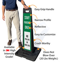 LotBoss Staff Parking Vertical Panel