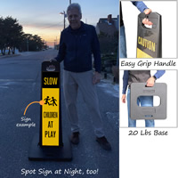 Features of Snow Warning Sign