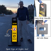 Features of Snow Warning Sign