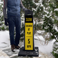 LotBoss Reflective Slow Children at Play Label