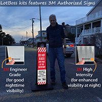 No Blocking Driveway Warning Sign