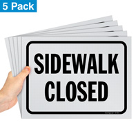 Sidewalk Closed Sign Pack