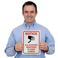 Security Camera Sign Set