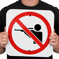 No Hunting Security Sign