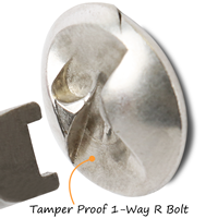 Tamper-Proof U-Channel Post Bracket