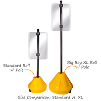 Big Boy XL Roll 'n' Pole Yellow Base