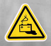 Battery Hazard Safety Label