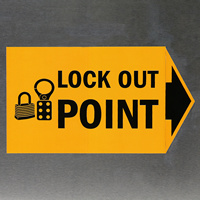 Handy lockout Labels give warning just when needed.