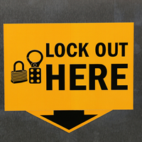 Handy lockout Labels give warning just when needed.