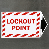 Stripped Laminated Vinyl Label