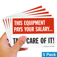 Danger Label: Take Care of Machine