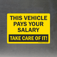 Vehicle Care Essential Forklift Label