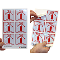 Fire Extinguisher Safety Label