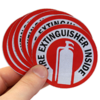 Fire Extinguisher Inside With Graphic