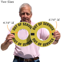 Out of Service Fire Hydrant Ring Label