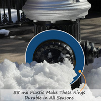 Blue fire hydrant marker for customization