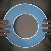 Blank blue hydrant marker accessory
