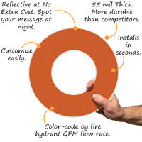 Orange Hydrant Marker