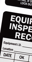 Equipment Inspection Record Labels