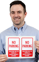 No Parking Label