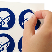 Wear Respirator ISO Mandatory Safety Labels