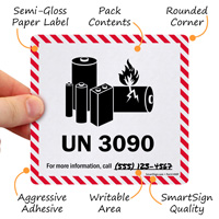 Lithium Battery Shipping Label