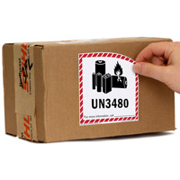 Lithium Battery Transport Safety Label