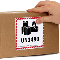 Lithium Battery Transport Label