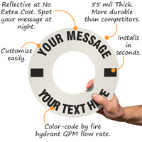 Customized hydrant marker for safety