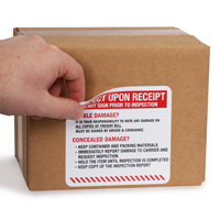 Shipping Label: Check Before Signing