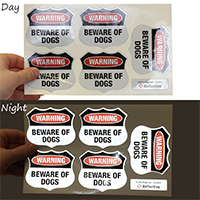 Beware Of Dogs Warning Label Set