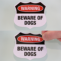 Beware Of Dogs Warning Lable