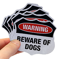 Dog Warning Label Set