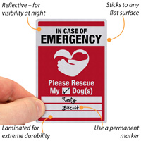 In Case Of Emergency Label