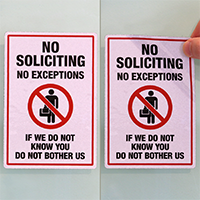 No Exceptions Label