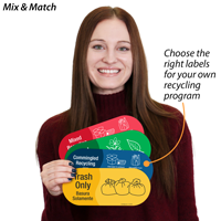 Bilingual Waste Management Sticker