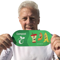 Organic Recycling Reminder Sticker