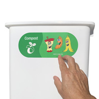Recycling Label: Organic Waste Only