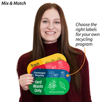 Yard waste recycling label