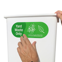 Yard trimmings recycling sign