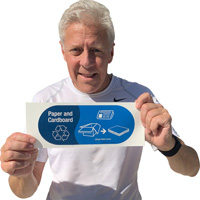 Cardboard Waste Management Label