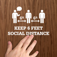 Social Distancing Window Decal