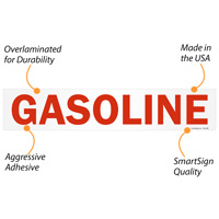 Flammable liquid warning label