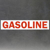 Combustible liquid warning sign
