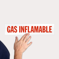 Spanish Safety Label: Inflamable Gas