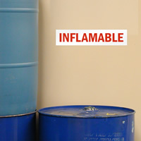 Spanish Flammable Warning Label