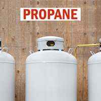 Propane cylinder safety sticker