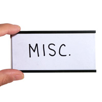 Magnetic C-Channel Label Holder