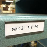 Label Organization with Magnetic C-Channel